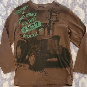 John Deere brand, Boy's size Medium 10/12, Long sleeve tshirt.